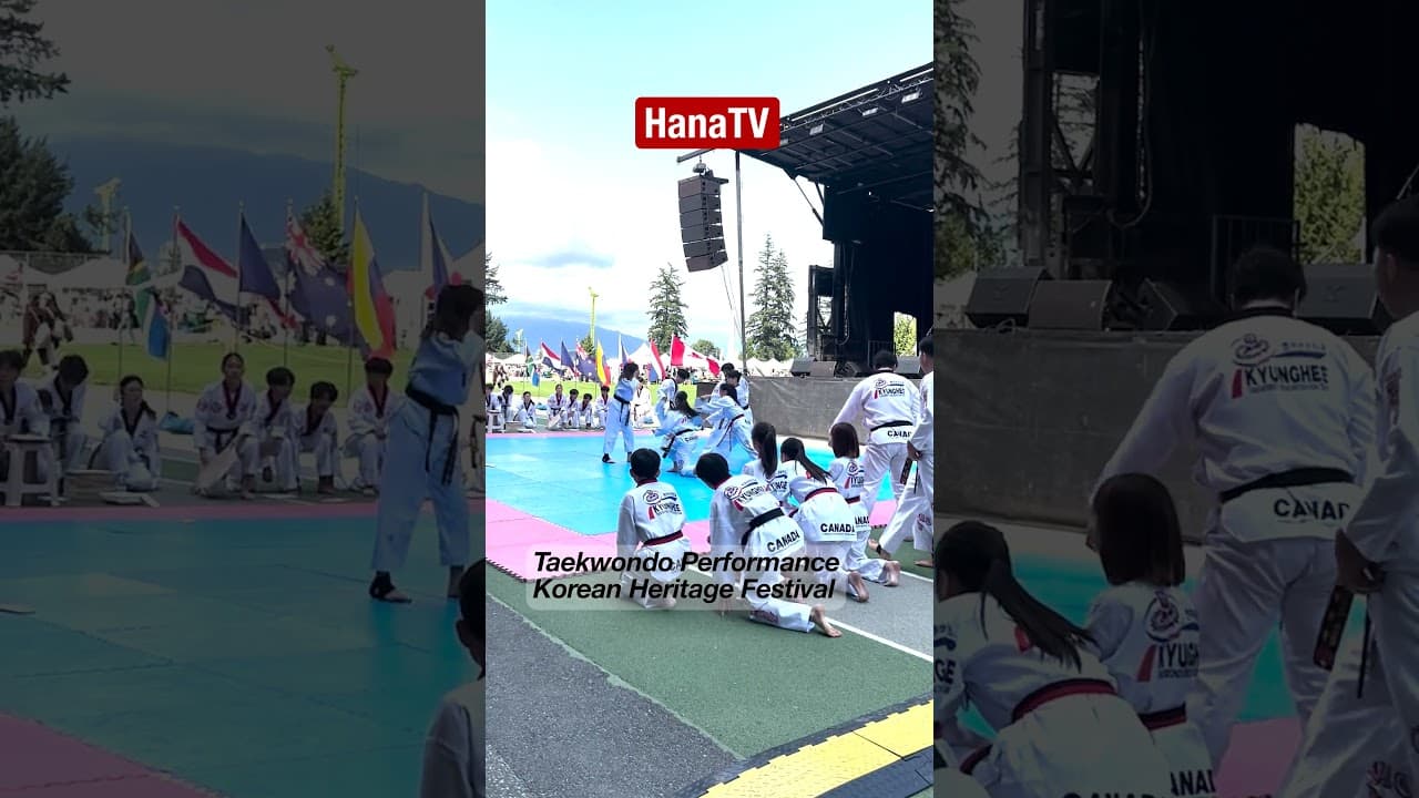 한인문화축제 테권도 격파시범