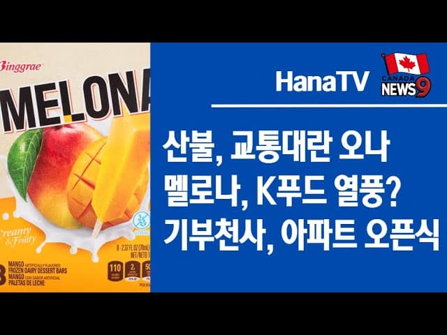 [종합뉴스7호] 산불, 멜로나, 기부천사